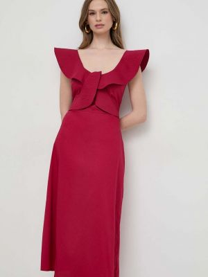 Midi šaty Liviana Conti růžové