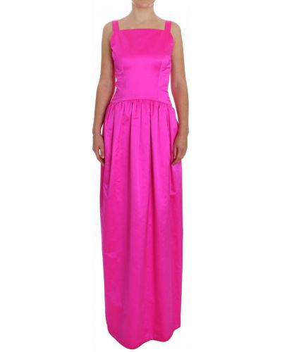 Sukienka długa Dolce And Gabbana, różowy