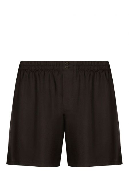 Seiden shorts Dolce & Gabbana braun