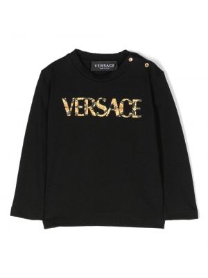 T-shirt for piger Versace Kids sort