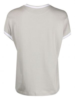 T-shirt mit rundem ausschnitt Eleventy weiß