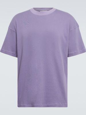 Bombažna majica Ranra vijolična