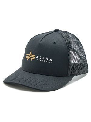 Czapka z daszkiem Alpha Industries czarna