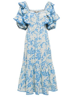 Bavlněné midi šaty s potiskem Diane Von Furstenberg