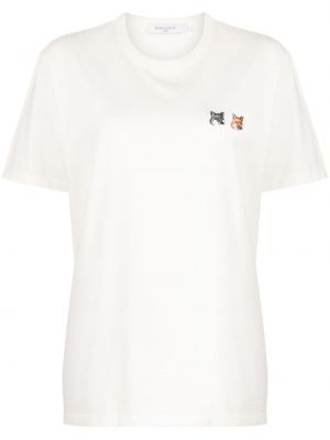 Памучна тениска Maison Kitsuné бяло