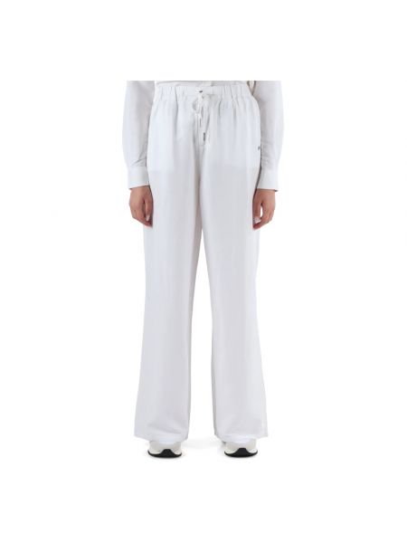 Spodnie z wiskozy Sun68 białe