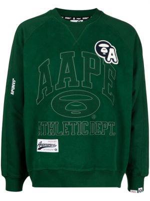 Jersey sweatshirt mit stickerei Aape By *a Bathing Ape® grün