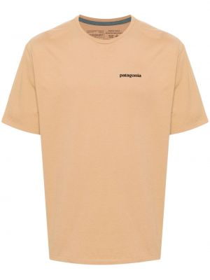 T-shirt di cotone Patagonia beige