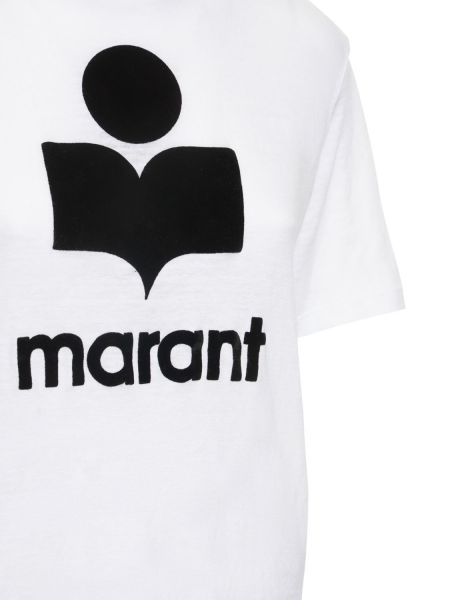 Camiseta de lino Marant Etoile negro
