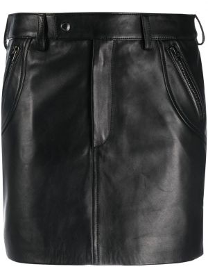 Kožená sukně Tom Ford černé