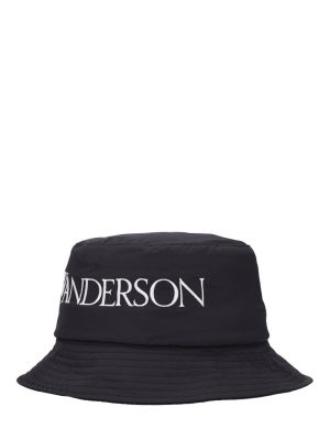 Haftowany kapelusz Jw Anderson czarny