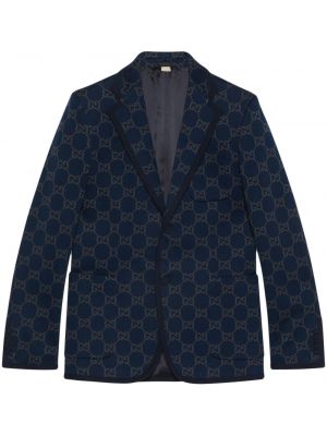 Bavlněné sako Gucci modré