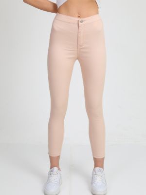 Pantaloni skinny fit Bi̇keli̇fejns roz