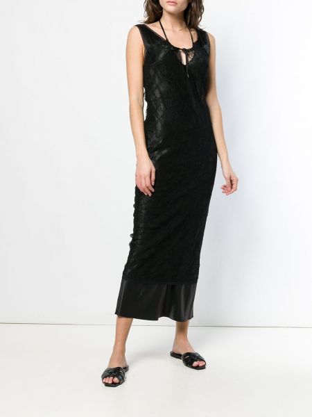 Vestido largo Christian Dior negro