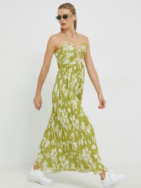 Sukienka midi Abercrombie & Fitch zielona