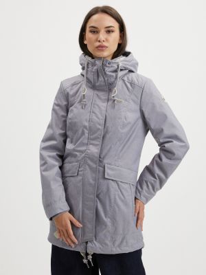 Zimní kabát s kapucí Ragwear šedý