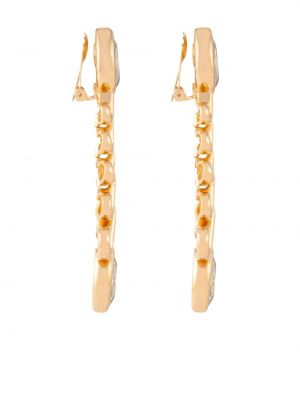 Křišťálové náušnice Christian Dior zlaté