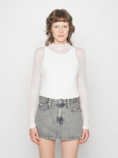 Прозрачный свитер Calvin Klein Jeans белый
