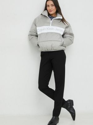 Oversized téli kabát Calvin Klein Jeans szürke
