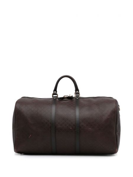 Cestovná taška Gucci Pre-owned hnedá