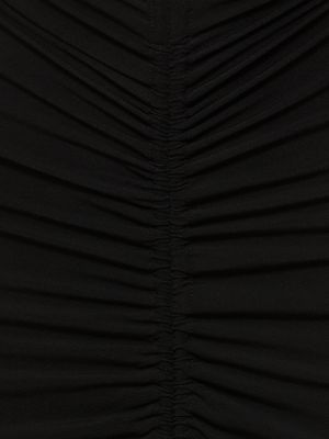 Midi φούστα από βισκόζη Isabel Marant μαύρο