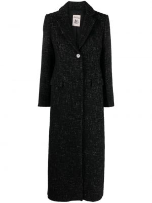 Palton din tweed Semicouture negru