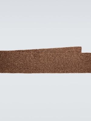 Bufanda de lana de alpaca Dries Van Noten marrón