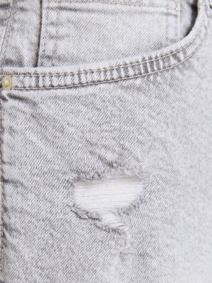 Shorts en jean Bershka gris