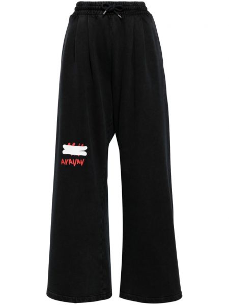 Спортни панталони с принт Avavav черно