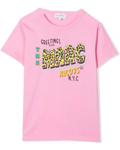 T-shirt Marc Jacobs, różowy
