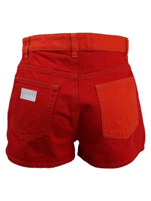 Pantalones cortos Ganni rojo