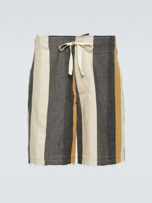 Bombažne kratke hlače s črtami Jw Anderson