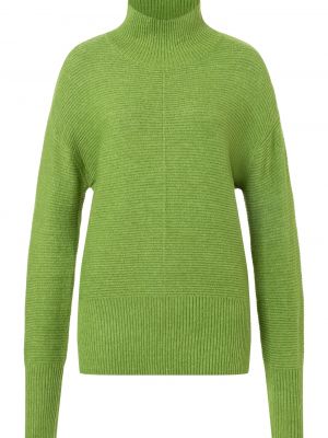 Меланжов пуловер Timezone зелено