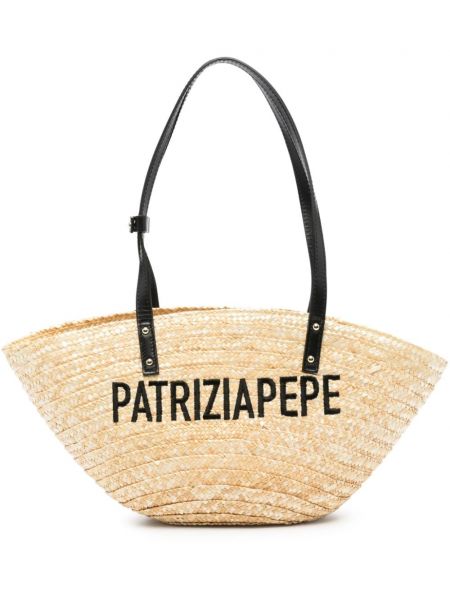 Shopper kabelka s výšivkou Patrizia Pepe