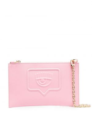 Чанта тип „портмоне“ Chiara Ferragni розово