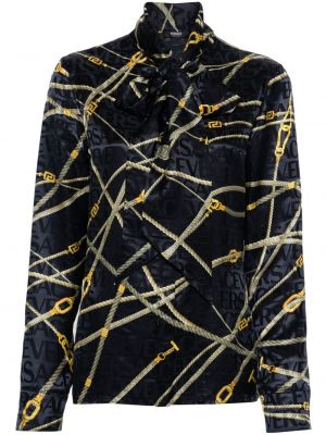 Košeľa na gombíky s potlačou Versace