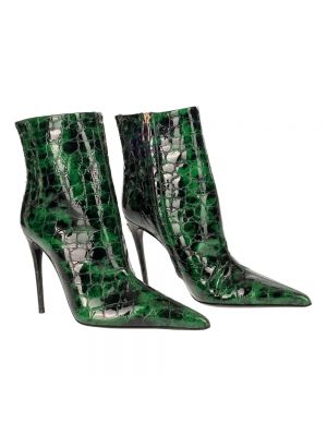 Botines de cuero Dolce & Gabbana verde