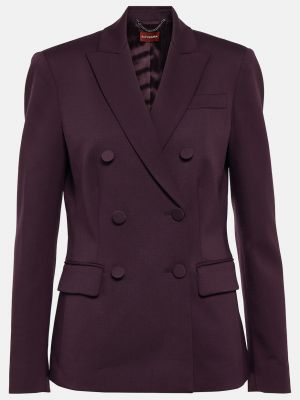 Шерстяной пиджак Altuzarra фиолетовый