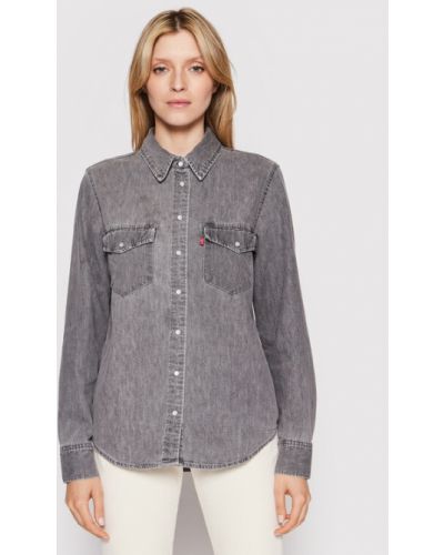 Levi's® džínová košile Essential Western 16786-0013 Šedá Regular Fit Levi's