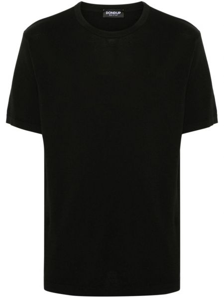 Тениска бродирана Dondup черно