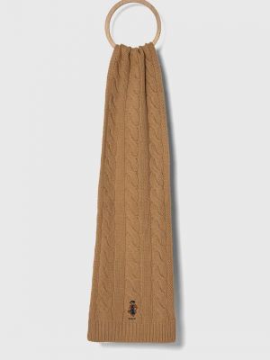 Beżowa szal wełniana Polo Ralph Lauren