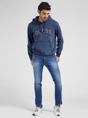 Priliehavé skinny fit džínsy Guess modrá