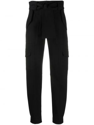 Bavlněné strečové kalhoty Derek Lam 10 Crosby - černá