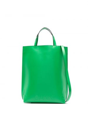 Nákupná taška Ganni zelená