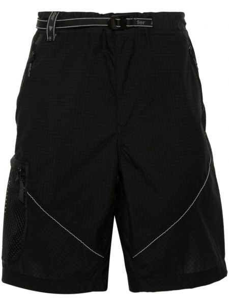 Cargo shorts mit print And Wander schwarz