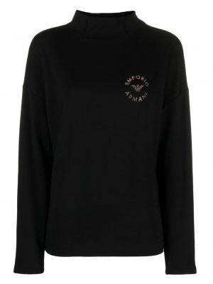 Sweatshirt mit spikes Emporio Armani schwarz