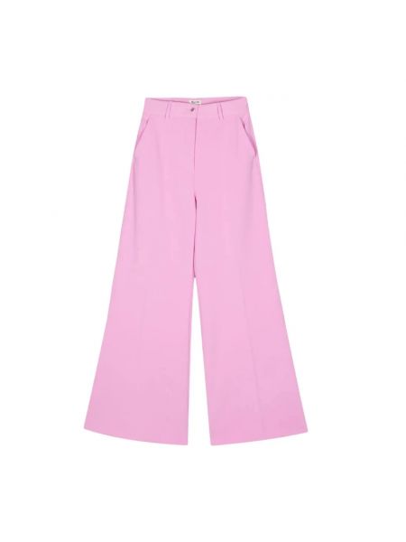 Spodnie relaxed fit Blugirl różowe