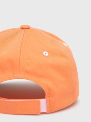 Хлопковая кепка Boss Orange оранжевая