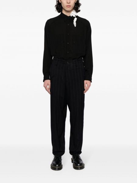 Chemise avec applique Yohji Yamamoto noir