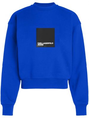 Sweatshirt aus baumwoll mit print Karl Lagerfeld Jeans blau